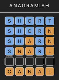 Anagramish screenshot